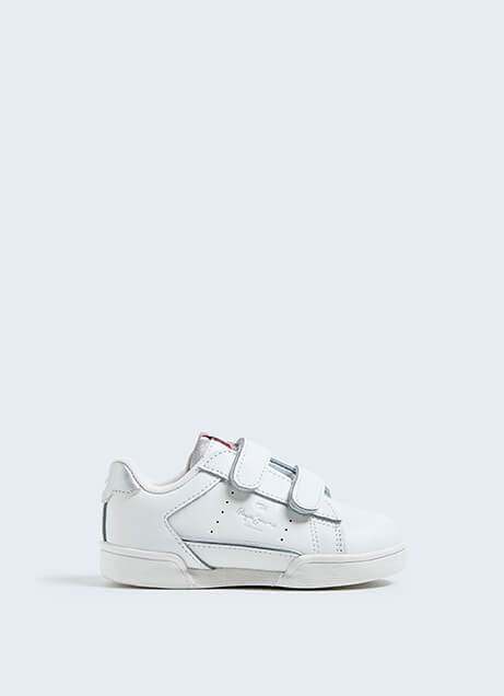 Buty Dziecięce Pepe Jeans Lambert Classic Girl White