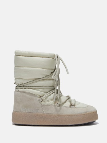Śniegowce Damskie Moon Boot LTrack Suede Nylon Sand