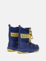 Moon Boot Jr Boy Biker Blue Yellow