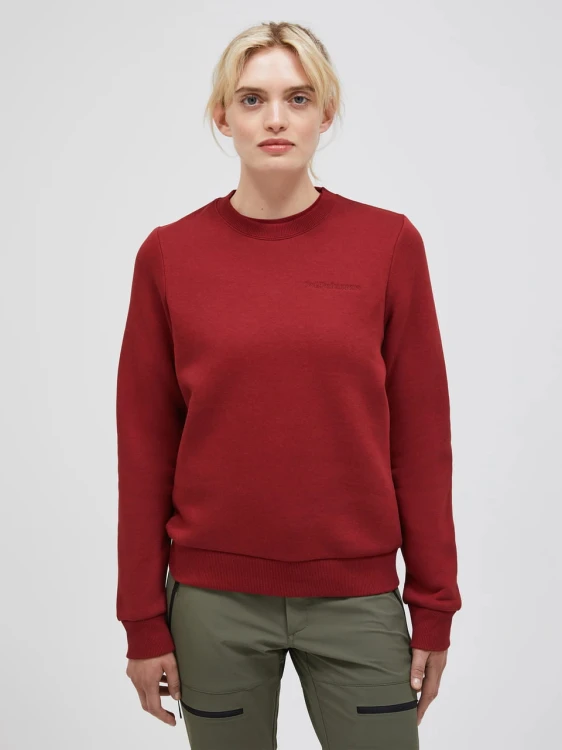 Bluza Damska Peak Performance Original Small Logo C Sundried Tomato
