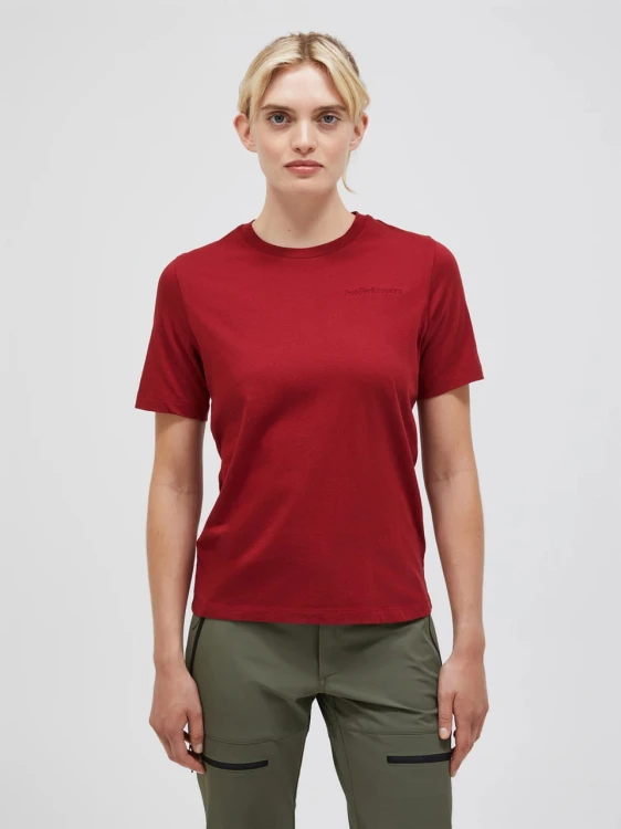 Koszulka Damska Peak Performance Original Small Logo Sundried Tomato