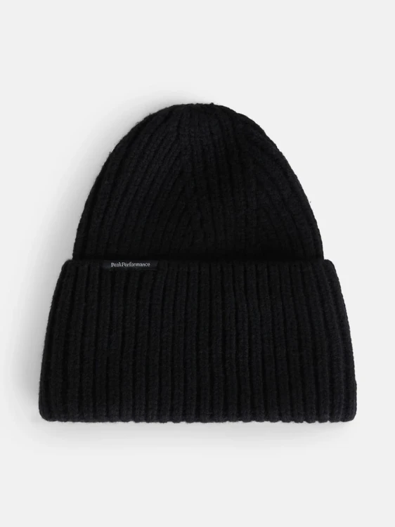 Czapka-peak-performance-mason-black-hat-zimowa-ciepla-welniana-o-prazowanym-splocie