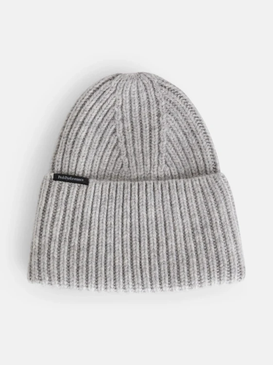 G77790100-czapka-peak-performance-mason-med-grey-hat-melange-zimowa-ciepla-klasyczna-o-prazkowanym-splocie