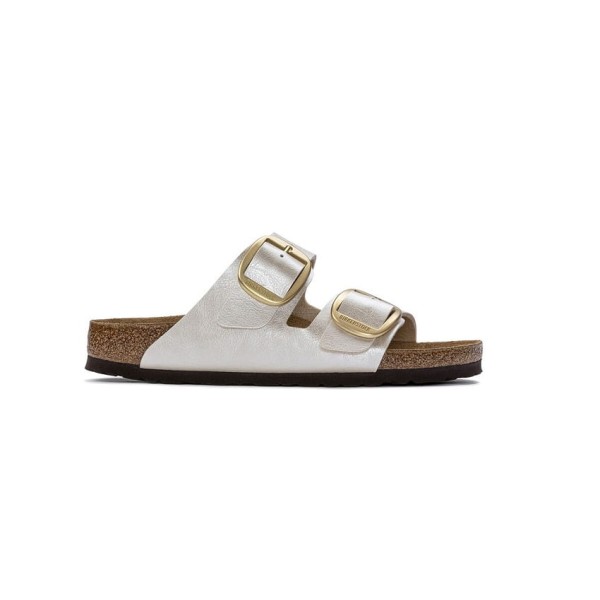 Klapki Damskie Birkenstock Arizona Big Buckle Graceful Pearl White