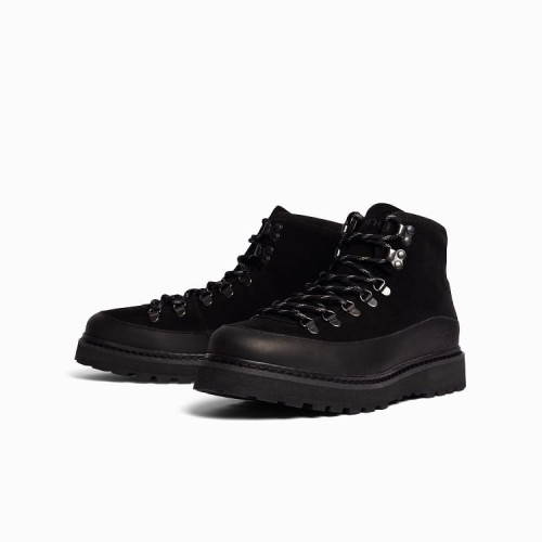 Buty Zimowe Męskie Mono Core Cap Suede Black