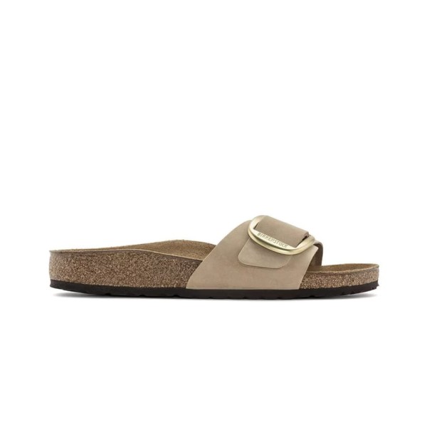 Klapki Damskie Birkenstock Madrid Big Buckle Sandcastle