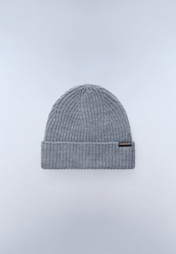 czapka-napapijri-foli-beanie-med-grey-melange-przod