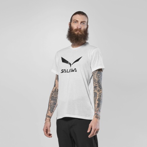 koszulka-meska-szybkoschnaca-salewa-solidlogo-dry-white-przod