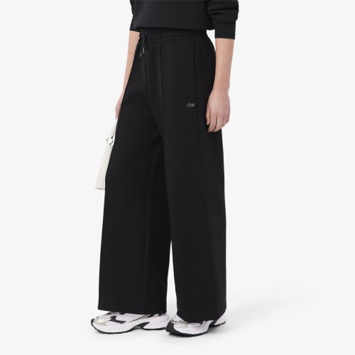 czarne-damskie-spodnie-dresowe-lacoste-wide-fit-jersey-przod