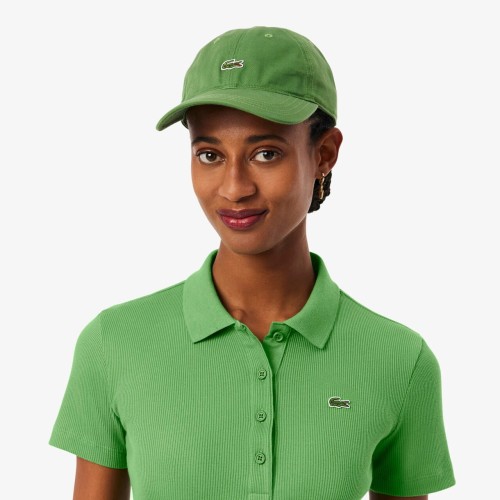 damska-koszulka-polo-lacoste-l.12.d-ribbed-green-kolnierzyk