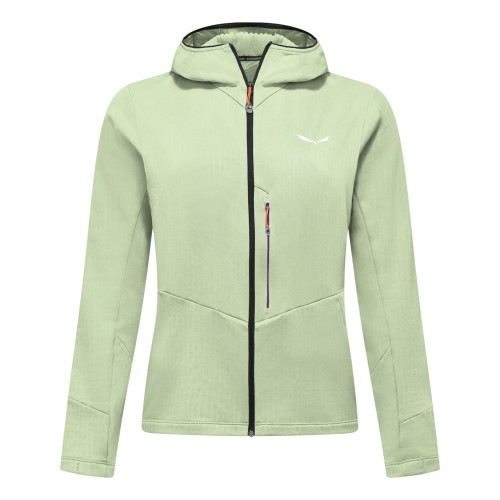 techniczna-bluza-damska-salewa-pedroc-hybrid-pastel-green-przod