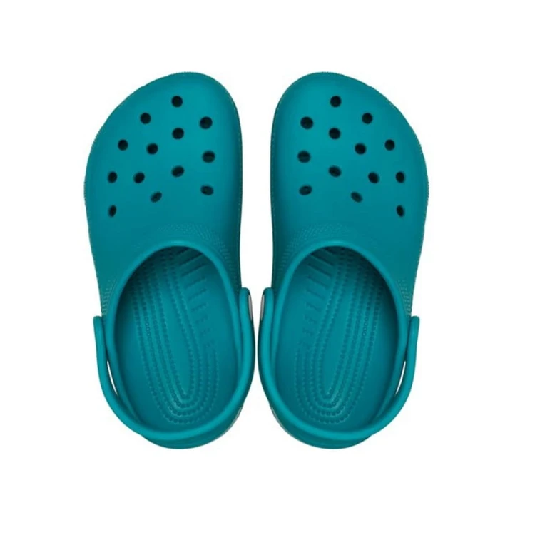 klapki-dzieciece-crocs-classic-clog-turbo-teal-para-widok-z-gory