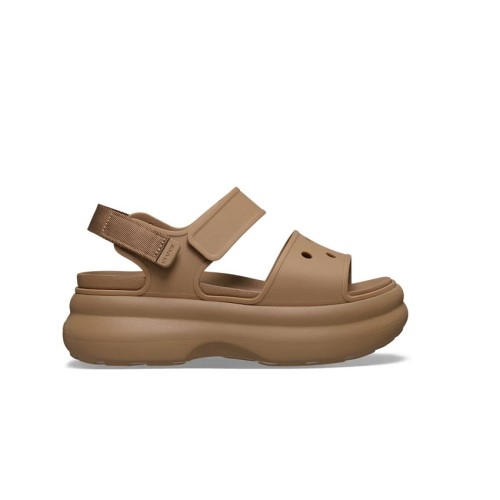 brazowe-sandaly-damskie-na-platformie-crocs-soho-y-strap-sepia-bok-profil