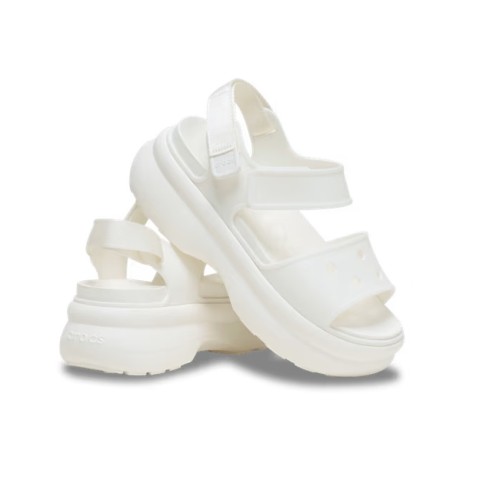 kremowe-sandaly-damskie-na-platformiecrocs-soho-y-strap-chalk-para
