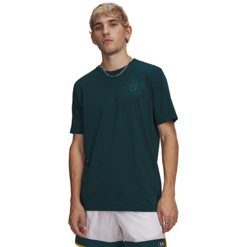 koszulka-meska-under-armour-radial-wordmark-arden-green-przod