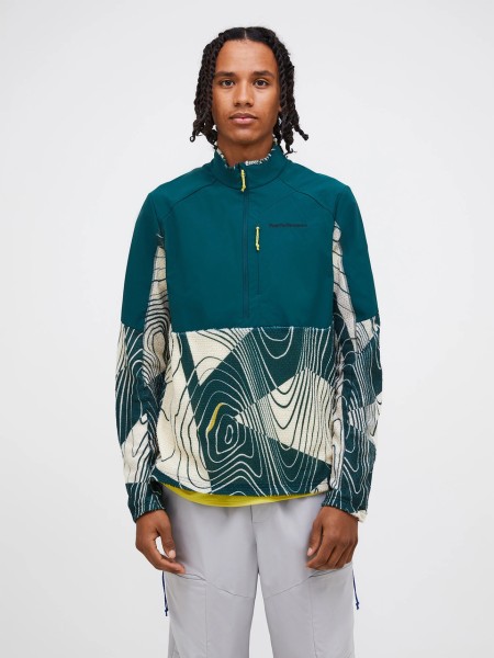Bluza Męska Peak Performance Freelight Alpha Half Zip Line logo AOP