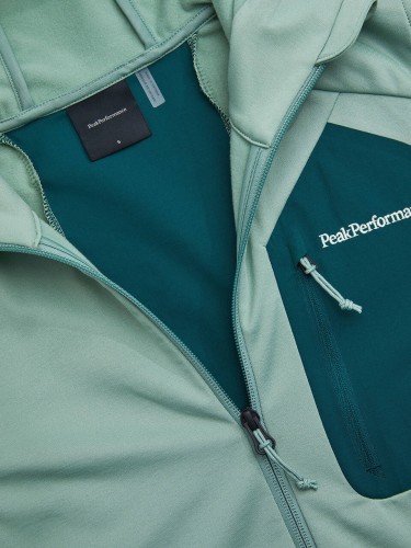 techniczna-bluza-damska-peak-performance-utility-light-zip-green-valley-logo