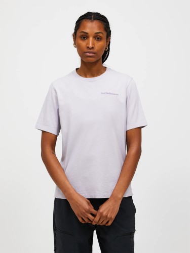 koszulka-damska-peak-performance-original-small-logo-misty-lavender-przod