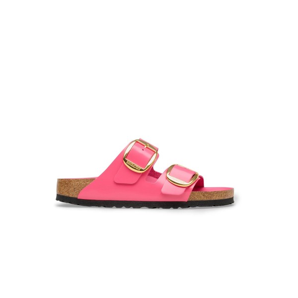 Klapki Damskie Birkenstock Arizona Big Buckle High Shine Fuchsia Tulip