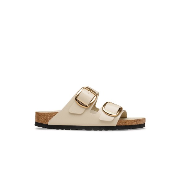 Klapki Damskie Birkenstock Arizona Big Buckle High Shine Oyster