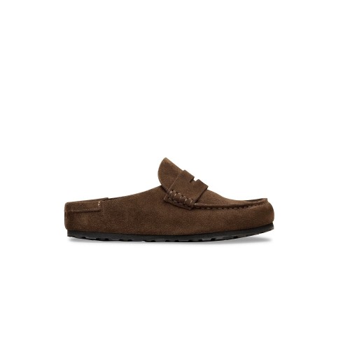 klapki-birkenstock-naples-wrapped-carafe-brazowe-mule-profil-bok