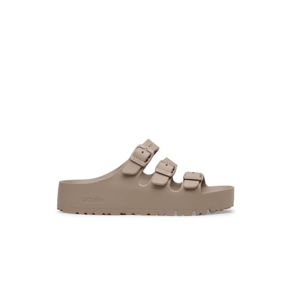 Klapki Damskie Birkenstock Florida III Flex Platform Eva Gray Taupe