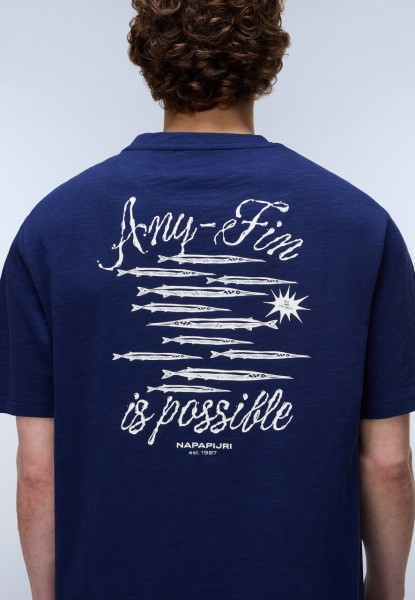 Koszulka Męska Napapijri Elior NA4HZY Naval Academy