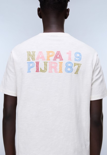 Koszulka Męska Napapijri Elior NA4HZY White Whisper