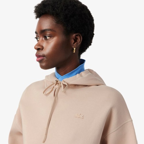damska-bluza-z-kapturem-lacoste-oversized-adjustable-beige-detal-kaptur