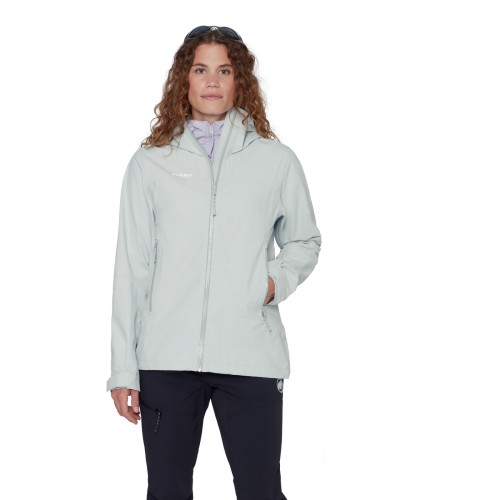 kurtka-hardshell-damska-mammut-crag-silver-sage-na-modelce-przod