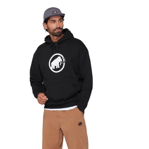 bluza-meska-mammut-base-ml-classic-black-na-modelu-przod