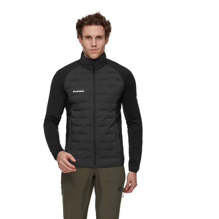 kurtka-hybrydowa-meska-mammut-sender-in-black-na-modelu-przod