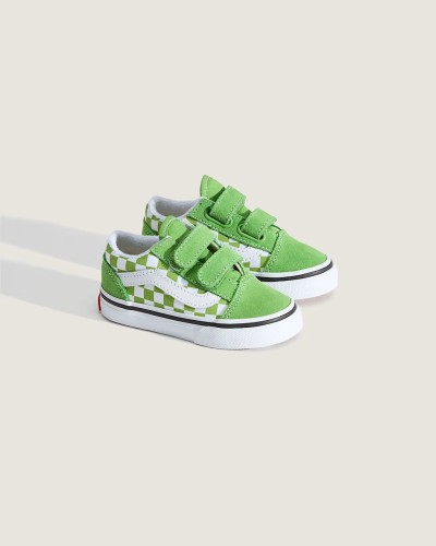 buty-dzieciece-vans-old-skool-v-color-theory-checkerboard-lime-para-ukos