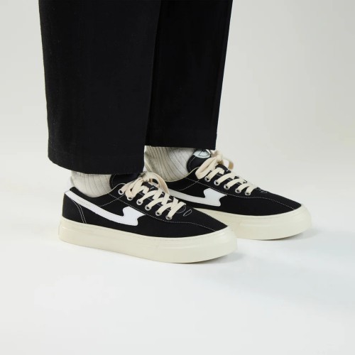 trampki-meskie-premium-stepney-workers-club-dellow-sstrike-cup-canvas-black-white-na-modelu