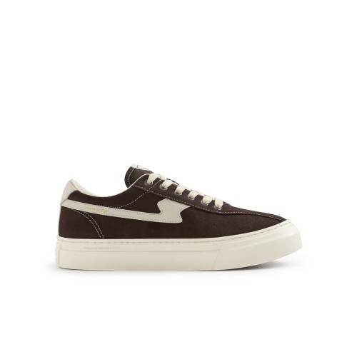 trampki-premium-meskie-stepney-workers-club-dellow-sstrike-suede-dark-brown-profil-bok