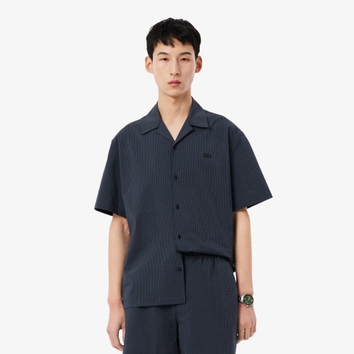 czarna-koszula-meska-lacoste-seerscucker-noir-na-modelu-przod