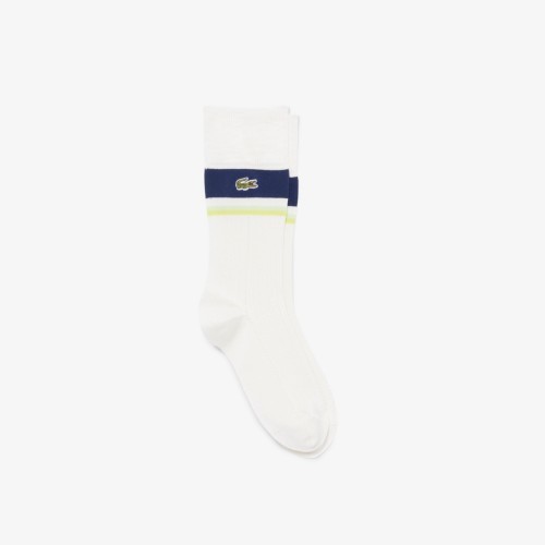 wysokie-skarpetki-lacoste-pique-blanc-bleu-vert
