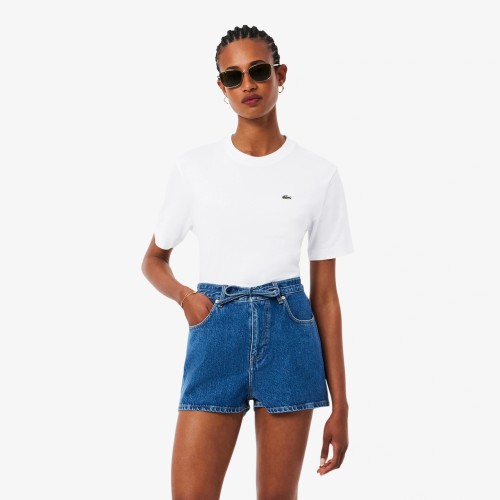 biala-koszulka-damska-lacoste-soft-cotton-przod