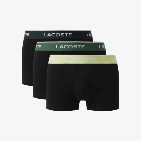 Bokserki Męskie Lacoste 3-Pack Icon Cotton Black Multi