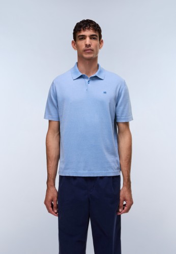 meska-koszulka-polo-napapijri-hudson-na4gbx-blue-jasper-przod