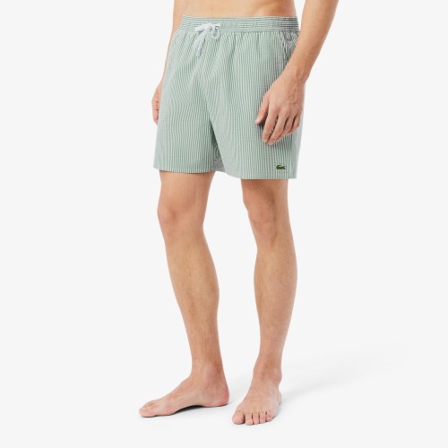 kapielowki-meskie-lacoste-striped-textured-green-przod