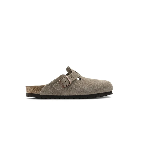 Klapki Damskie Birkenstock Boston Bs Suede Taupe