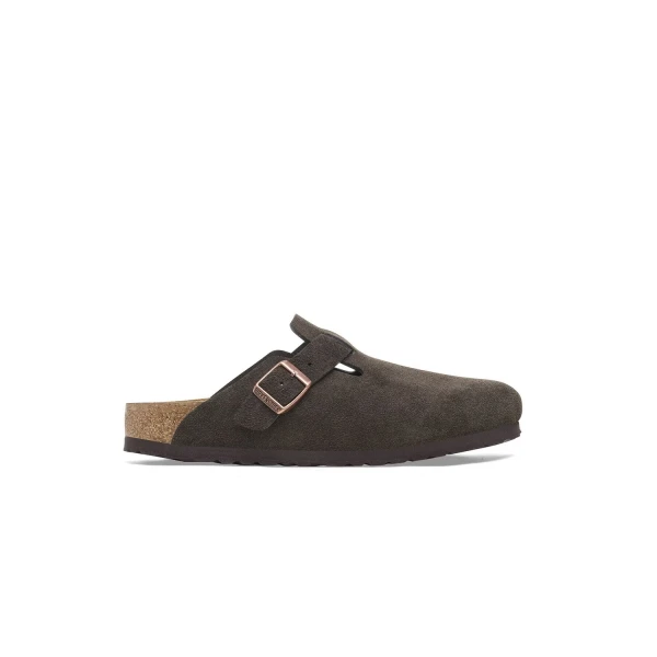 Klapki Męskie Birkenstock Boston Bs Suede Mocca