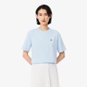 niebieska-koszulka-damska-lacoste-soft-cotton-bleu-przod