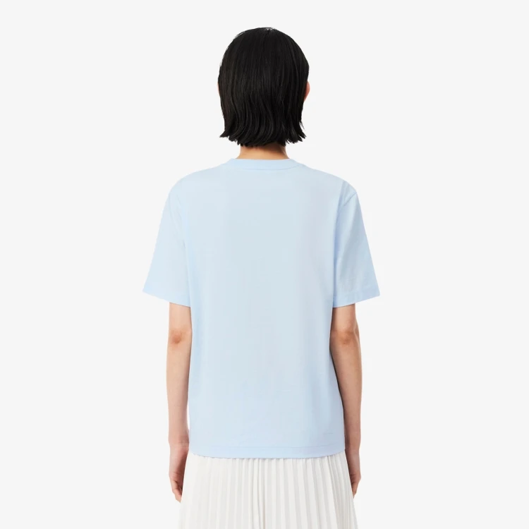 niebieska-koszulka-damska-lacoste-soft-cotton-bleu-tyl