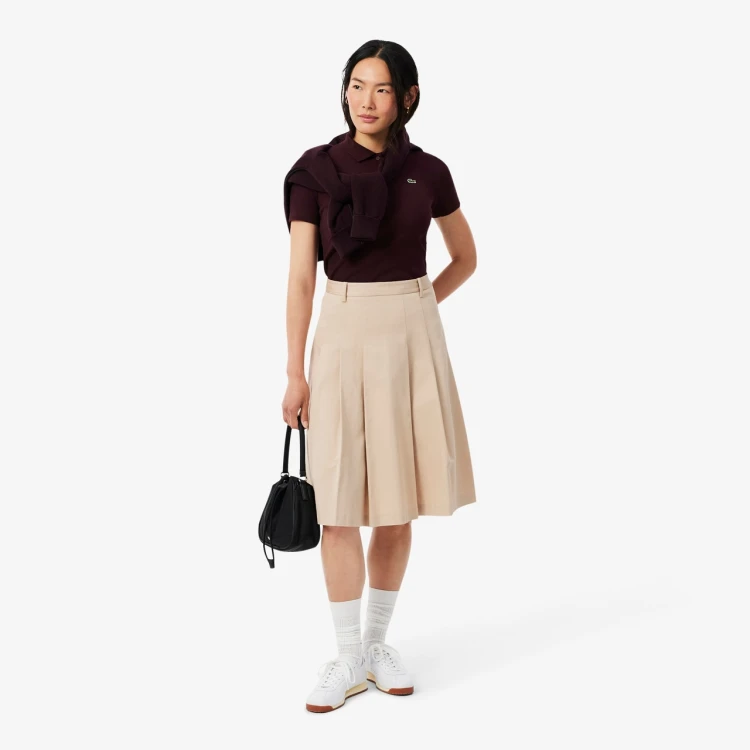 damska-koszulka-polo-lacoste-l.12.d-ribbed-marron-brazowa-stylizacja