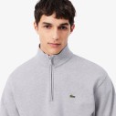 bluza-meska-lacoste-fleece-zip-neck-grey-kolnierz
