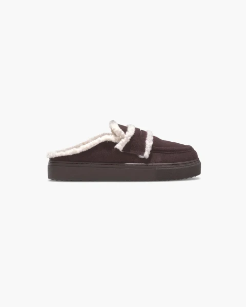 Klapki Damskie Inuikii Mule Wool Bordeaux