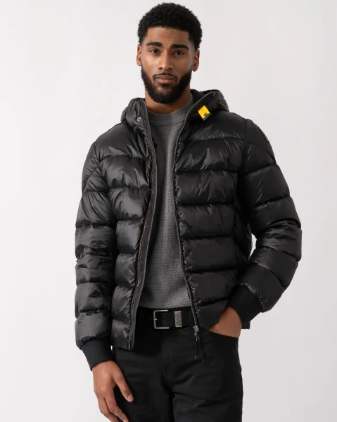Kurtka Puchowa Męska Parajumpers Pharrell Bomber Hooded Black