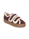 buty-damskie-inuikii-shearling-low-velcro-bordeaux-widok-z-przodu